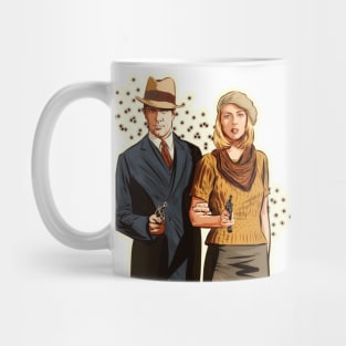 Bonnie and Clyde - An illustration by Paul Cemmick Mug